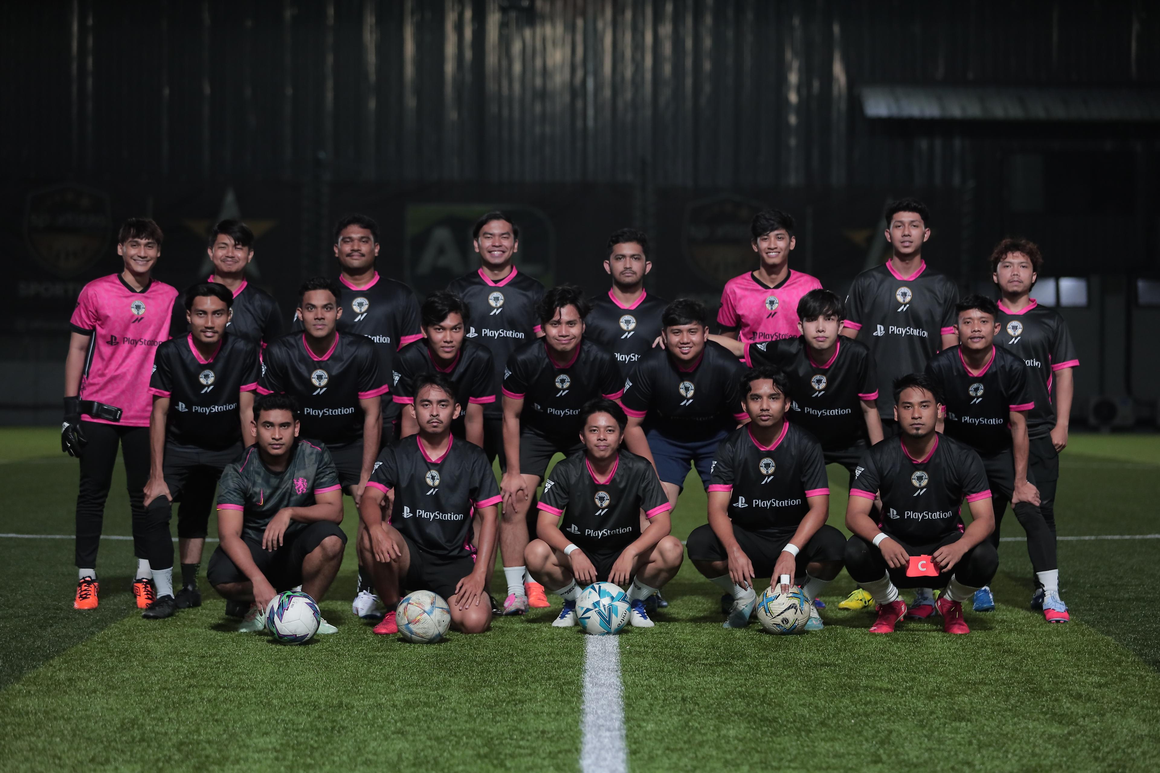 Football team training